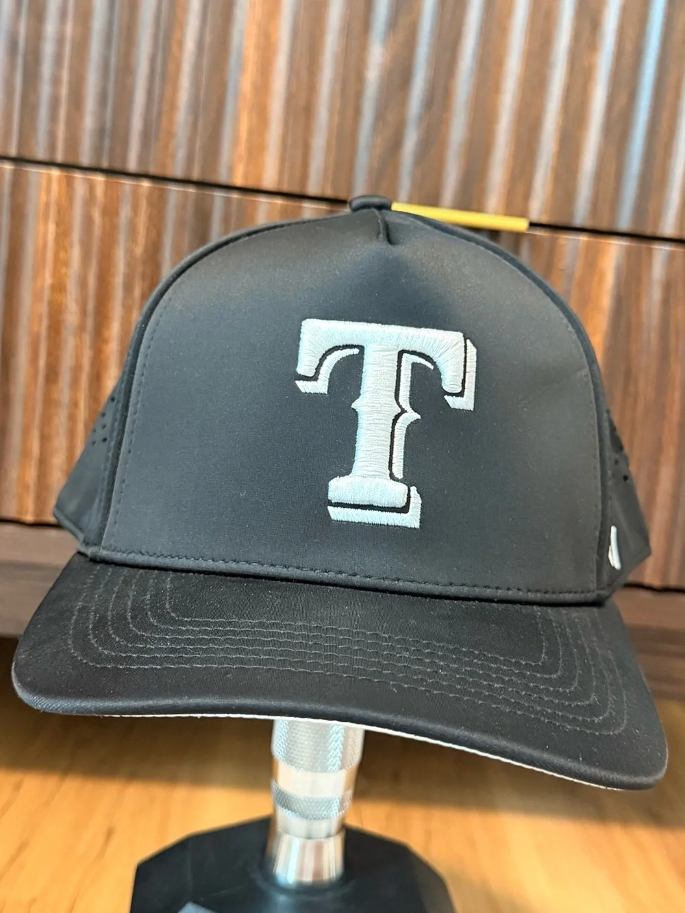 Black Men's Trucker Cap with White 'T' Emblem